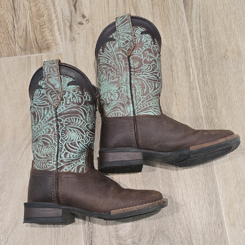 Roper Brown and Teal Boots